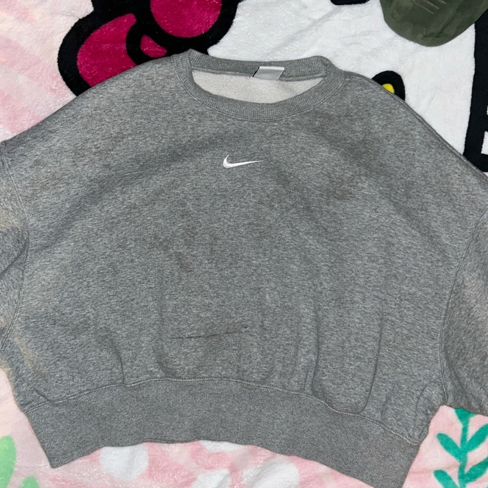 Nike Sportswear Phoenix Fleece X-Small Dark Grey Heather/ Sail